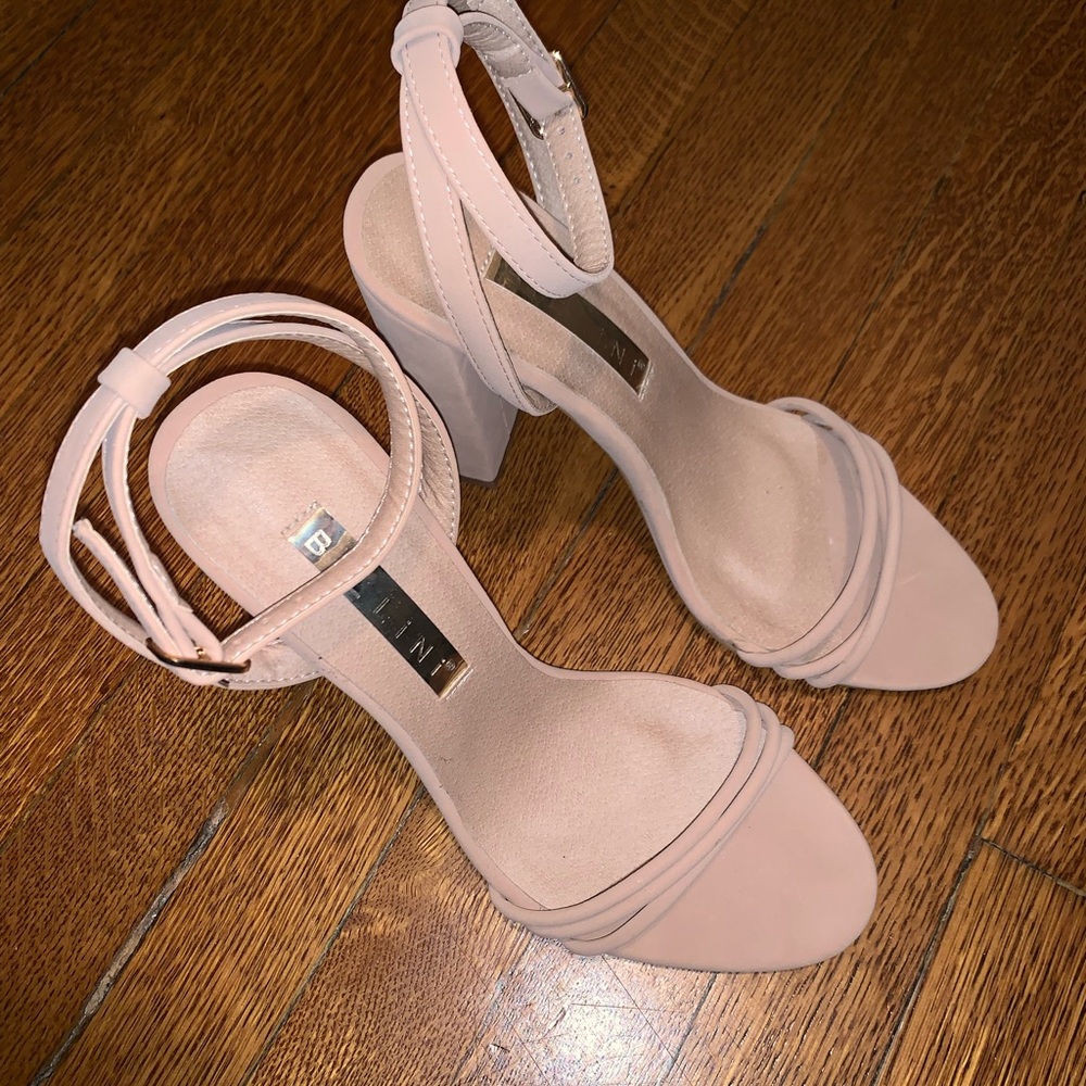 Nude Strappy Pumps
